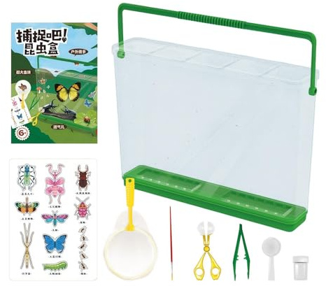 Barn Natur Kit med Förstoringsglas Pedagogiska Leksaker | Barn Flugfångare Äventyr Utrustningspaket För Inomhus, Utomhus, Trädgård, Gården, Camping, Vandring, Jakt, Skola Och