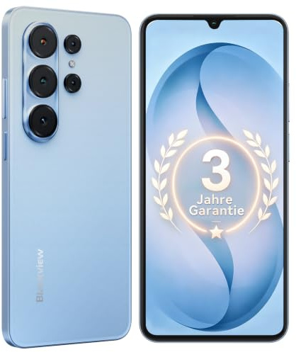 Blackview 6,88 HD+IPS Android 16 Handy Ohne Vertrag, 32MP+13MP, 16GB+128GB/1TB, 5000mAh, 4G Smartphone Günstig Mit Dual-SIM Und DREI Kartenslots, WiFi 5/3,5mm/FM/OTG, 3 Jahre Garantie