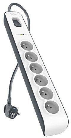 Belkin Parafoudre 6 prises, 650 Joules, cordon 2 m Blanc