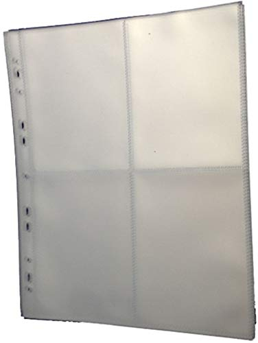 Cosmic/Multi-Master Postcard Collectors Sleeves - 4 Pocket, 105mm x 142mm (50)