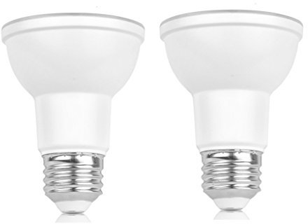 2-Pack PAR20 Led Spotlight Lampadine, 7W (equivalente 50W), 3000K (luce bianca calda), 40 gradi angolo di fascio, E27 Base, 550LM