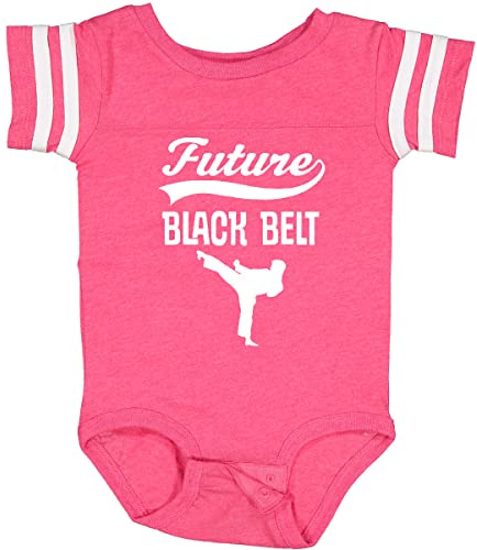 inktastic Martial Arts Future Black Belt Karate Baby Bodysuit 6 Months Football Pink and White 2ed97