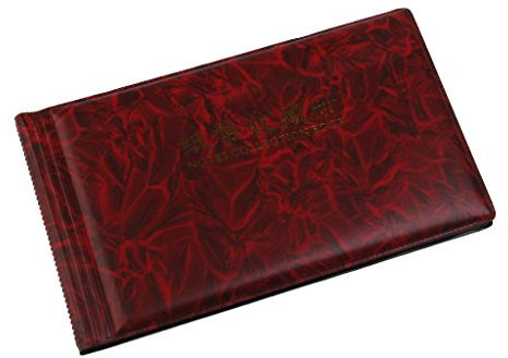 Sammelalbum für Banknoten, 30 Seiten, Weinrot