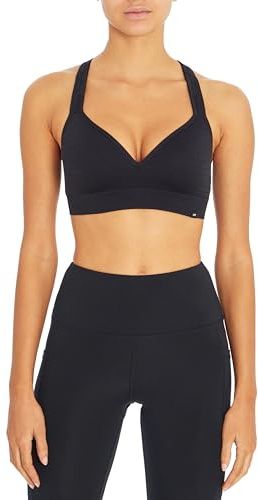 Marika Women's Johanna Molded Cup Seamless Sports Bra, Black, X-Large