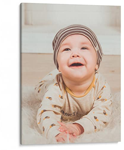 Woopers Foto su Tela Canvas Personalizzata - Foto Quadro Personalizzato con Telaio in Legno (50x70)