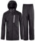 SPEEDRUN Regenjacke Herren Regenanzug Motorrad Regenbekleidung Wasserdicht Atmungsaktiv Regenmantel Regenkombi Fahhrrad Reflektierend für Herren Regenjacke+Regenhose Set Leicht (Schwarz 2XL)