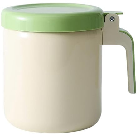 Contenitore per grasso, supporto per grasso per cucina - Contenitore per olio in acciaio inox con filtro a maglia fine, contenitore per olio da cucina separatore di grasso, per conservare olio