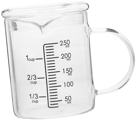 LIFKOME Taza Medidora De Vidrio Con Báscula Taza Medidora Para Hornear Práctica y Duradera