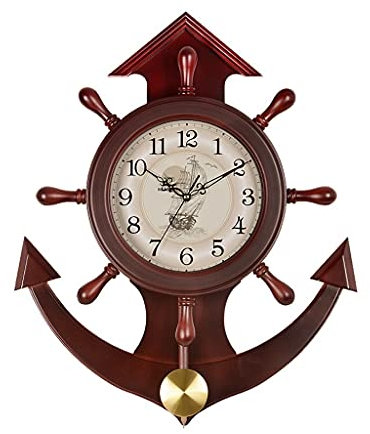 Orologio da Parete a Forma di timone di Nave, Decorazione da Cucina, Soggiorno, casa, Personalizzato, Decorativo, Adatto per Ufficio, Regalo.