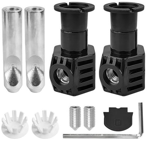 Conjunto de Fijación Inteligente para Inodoros Suspendidos, Que incluye Bisagras de Fijación Superiores de Acero Inoxidable y Tornillos Bisagras Tapa WC, para Inodoro Suspendido Inteligente