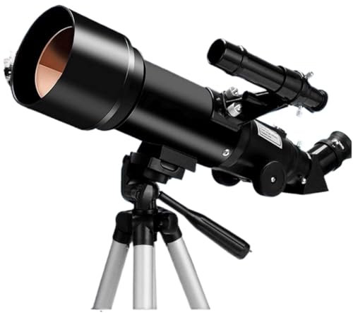 MEIZHITU Teleskope Astronomisches Astronomisches Teleskop Teleskope Für Astronomie-Anfänger Teleskop 70mm Öffnung 400mm Montierung Refraktor Teleskop Für Anfänger(Package 3)