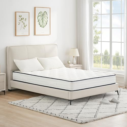 RBFGYIOP Sostegno ottimale 7 zone – Materasso matrimoniale 140x200 cm H3, molle insacchettate e memory foam – Ortopedico, traspirante, comfort per schiena e lati, altezza 21 cm, imballaggio sottovuoto