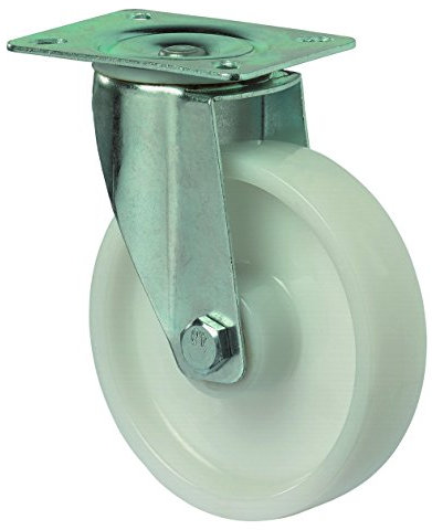 BS Rollen L400.B10.150 Transportrolle, Lenkrolle, Ø 150 mm, Anschraubplatte, Kunststoffrad