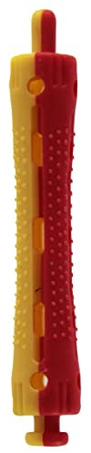 Efalock Professional Kaltwellwickler kurz, 9 mm, gelb/ rot, 1er Pack, (1x 12 Stück)