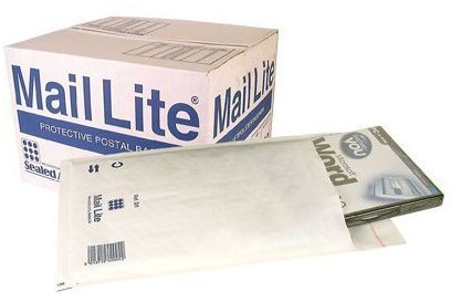 2 X (100 Pack) D/1 D1 - 180 x 260mm Sealed Air Mail Lite White Padded Envelope Mail Postal Bags (DVD Size) [Equivalent to JL1 / Featherpost size D] | Bubble Lined Mail Lite Envelopes