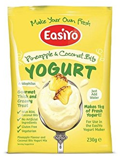 Easiyo Pineapple & Coconut with Bits Premium Yoghurt Mix 230g (Pack of 6)