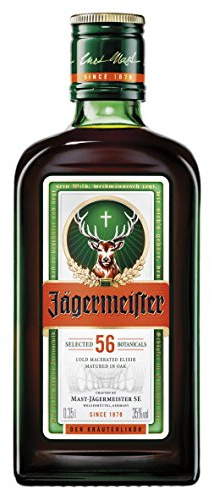 Jägermeister Herbal Liqueur | 35cl | 35% ABV | German Liqueur | Spirits | 56 Herbs & Botanicals | Best Served as an Ice Cold Shot