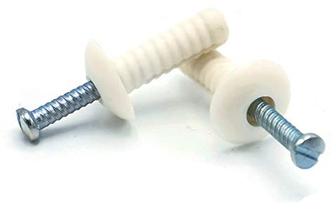 Nylon Hammer Drive Pin Nail in Masonry Concrete Anchors Zinc Nail 1/4 x 1-1/2 Qty 100