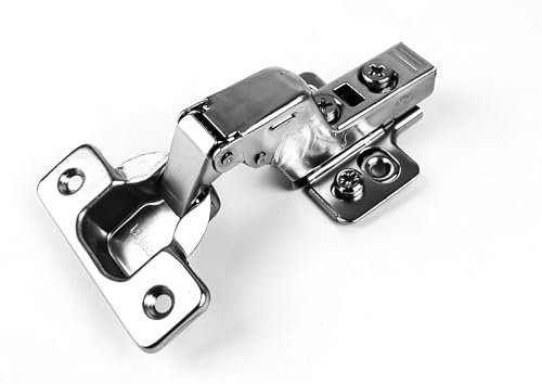 Berta 2-Pack Inset Soft Close Frameless Hinges, 110 Degree 6-Ways 3-Cam Adjustment Concealed Kitchen Cabinet Hinges