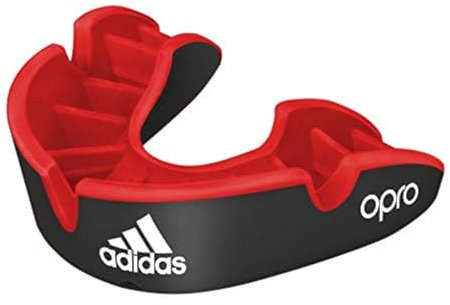 adidas Unisex – Erwachsene Opro Gen4 Silber Mundschutz, schwarz/rot, Senior