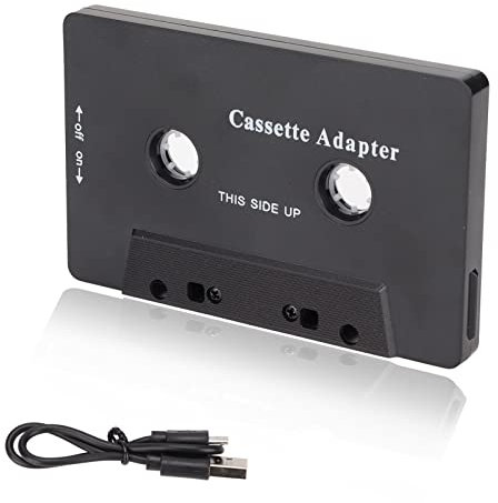 cigemay Car Audio Cassette Bluetooth a Receptor Aux, Adaptador de Cassette Bluetooth con Reducción de Ruido, Transmisión Rápida, para Teléfono Móvil, Tableta, Reproductor de MP3, Estéreo de Coche