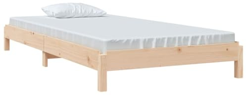 vidaXL Lit empilable sans Matelas 90x190 cm Bois de pin Massif