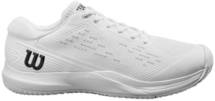Wilson Herren Rush Pro Ace Tennis Shoe, White/White/Black, 41 1/3 EU