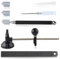LEONTOOL Lot de 7 outils de coupe de verre comprenant un coupe-verre circulaire réglable de 2 à 20 mm, pointe en carbure d'alimentation en huile, avec 3 lames en bonus, tournevis, règle,