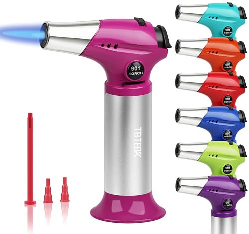 TBTeek Kitchen Butane Torch with Safety Lock for Baking, Crafts & Steak