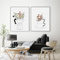 Herfair 2 Stück Poster Set, Modern Küchen Bilder Wandbilder, Kaffee Bar Wanddeko für Küche, Leinwand Küchenbilder Esszimmer Dekor Wandbilder, Ohne Rahmen (50x70cm)