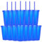 Yisituo 480ml Reusable Plastic Cups, 15 Pack of Kids Tumbler with Lid and Straw, for Cold Drinks, Iced Coffee, Travel and Smoothies (15, Blue)