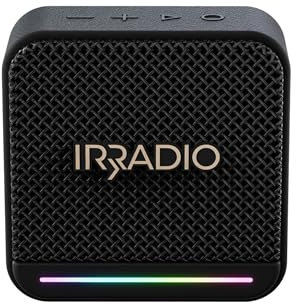IRRADIO IR-M3 Classic, Cassa Bluetooth, Wireless e Compatto con Driver Full Range, Subwoofer Passivo, Illuminazione LED RGB, Batteria da 2000mAh, Impermeabile, Compatibile con file MP3/WAV