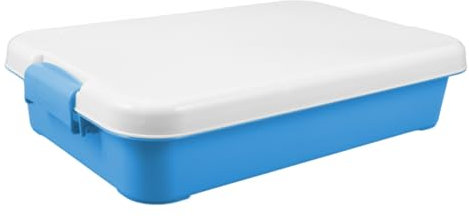 YARNOW Caja De Almacenamiento De Plástico Portátil para Arena con Tapa Bandeja Pequeña para Niño Niña Resistente y Ligera para Actividades Al Aire y Interiores