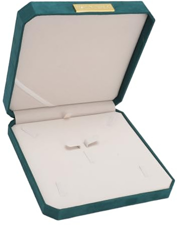 Bewinner Cofanetto Compatto per Gioielli in Velluto, Morbido Cuscino Organizer per Collane, Orecchini, Bracciali, Anelli, Design Versatile per Diversi Set o Singoli Pezzi