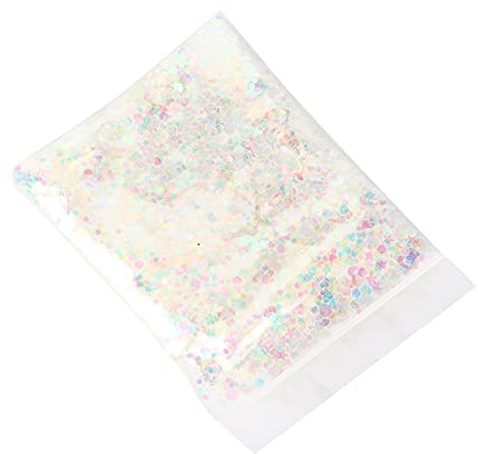 Phefop Confettis à Paillettes, 10 G de Paillettes Rondes en PET pour Bricolage Nail Art, Artisanat et Décorations de Vacances