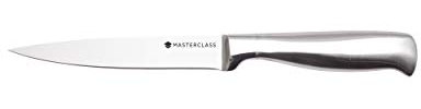MasterClass Acero Deluxe Couteau de cuisine en acier inoxydable au carbone, 12 cm (4.5)
