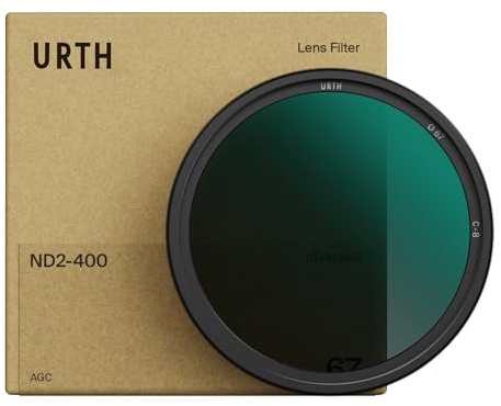 Urth 58mm ND2-400 Variable ND Lens Filter - 1-8.6 Stop Range, Ultra-Slim 20-Layer Nano-Coated Neutral Density Filter for Cameras