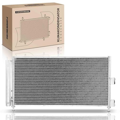 Frankberg Radiatore climatizzatore Condensatore climatizzatore Compatibile con Punto Furgone/Compatto 188 1.2L Idea 350 1.4L Punto 188 1.2L Ypsilon 843 1.2L Doblo Furgone/MPV 223 1.3L 46820833