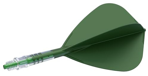 CUESOUL ROST T19 Asta e Volo per dardo integrati in Carbonio, Forma Aquilone, Set da 3