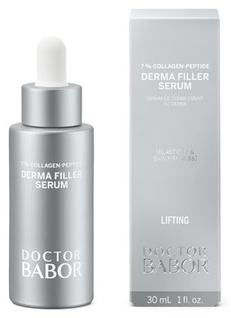 DOCTOR BABOR Derma Filler Serum | Mycket effektiv ansiktsvård med 7% kollagenpeptider för synlig rynkreducering | Anti-aging Serum för omedelbar mjukare och fastare hud | veganskt | 30 ml serum