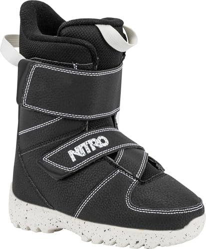 Nitro Unisex ungdomsrover snowboardbåt, svart, MP 20,5 // EU 32 2/3 // US 2,5