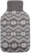 Bakecat Knitted Hot Water Bottle Cover Only, Fits 1.8L / 2L, Snowflake Pattern, (Bottle Not Included).