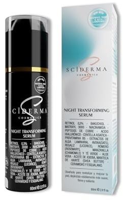 60ml SERUM RETINOL, BAKUCHIOL, MATRIXYL 3000 - Niacinamida, Péptidos, Ácido Hialurónico, Esqualano, Aloe y Centella - RETINOL PURO PARA LA CARA – Serum Facial Antiarrugas, Antimanchas, Efecto Tensor
