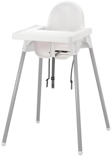 Chaise Haute Bébé Premium avec Plateau Amovible – Chaise Haute Empilable, Démontable et Facile à Nettoyer · Pieds en Acier · Harnais de Sécurité · Usage Domestique et Professionnel · Compatible avec I