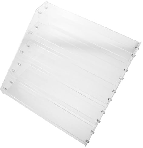 DECHOUS Organizador de Cosméticos Acrílico Transparente 5 Niveles Estante Expositor para Esmaltes de Uñas en Gel Soporte para Lápiz Labial y Aceites Esenciales Almacenamiento para