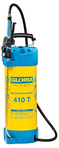 GLORIA Hochleistungssprühgerät 410 T | Gartenspritze | 10 L Füllinhalt | Drucksprüher aus Stahl | Mit Zeigermanometer | 6 bar
