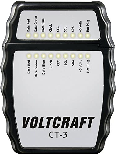 Kabeltester CT-3 VOLTCRAFT CT-3 Geeignet für HDMI-Kabel Typ A,