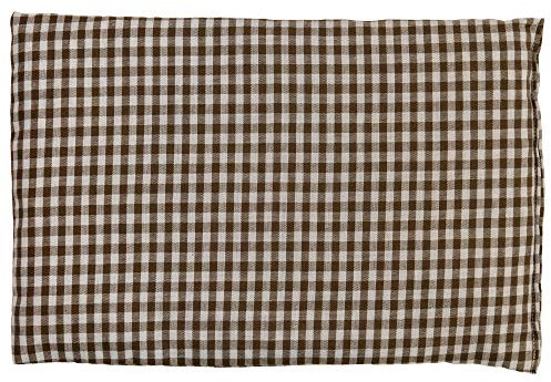 GIRAFFENLAND Rapssamenkissen 30 x 20 cm, braun-weiß - Als Wärmekissen & Kältekissen - Körnerkissen für Mikrowelle und Backofen - 30x20cm