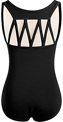 DANSHOW Tank Dance Leotards for Girls,Back M Straps(6001-L-06)