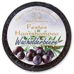 Florex Festes Haarshampoo Wacholderbeere feuchtigkeitsspendend mit Schafmilch verpackt in Folie 58 g